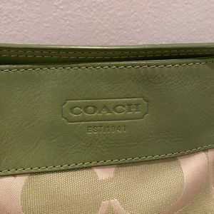 Coach pre owned vintage classic purse. Shoulder strap and short wrist strap.